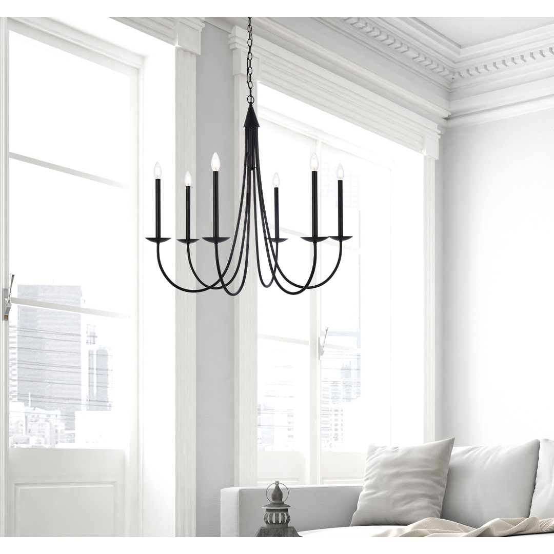 Baltray 6 - Light Candle Style Classic/Traditional Chandelier